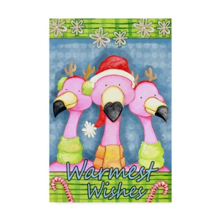 Valarie Wade 'Flamingo Party' Canvas Art,16x24